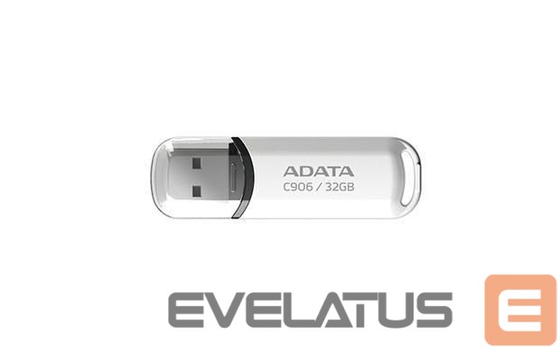 Mälupulk ADATA MEMORY DRIVE FLASH USB2 32GB/WHITE AC906-32G-RWH