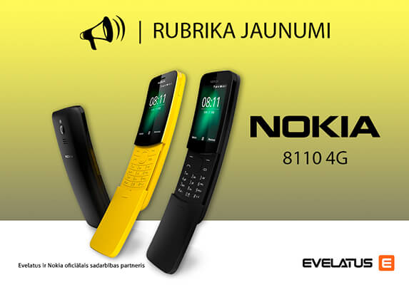 Evelatus “UUDISED” – Nokia tõi hiljuti välja legendaarse mudeli – 8110 – tagasituleku