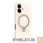 Tagakaaned Evelatus Apple iPhone 16 Premium Magsafe with Stand Soft Touch Silicone Case Pink Sand