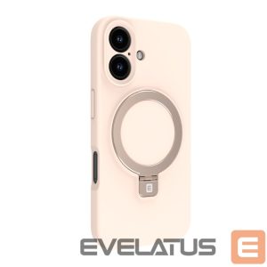 Tagakaaned Evelatus Apple iPhone 16 Premium Magsafe with Stand Soft Touch Silicone Case Pink Sand