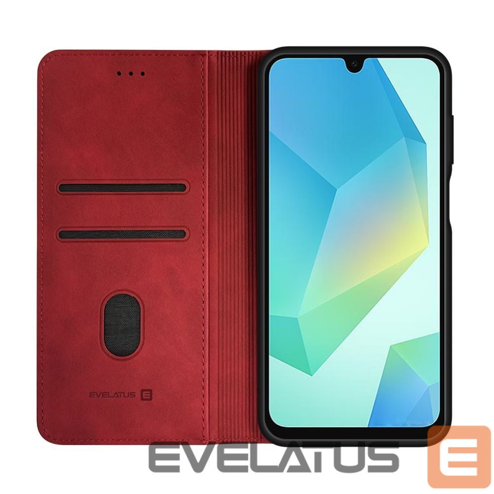 Kaaned - kaaned Evelatus Samsung Galaxy A16 Book Case Red