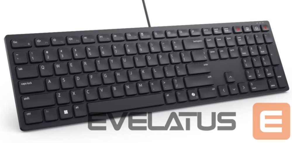 Arvuti klaviatuur Dell | Collaboration Keyboard | KB525C | Keyboard | Wired | Russian (QWERTY) | Black | USB-C