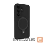 Tagakaaned Evelatus Samsung Galaxy S25 Premium Magnetic with Stand Soft Touch Silicone Case Black