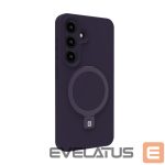 Tagakaaned Evelatus Samsung Galaxy S25 Premium Magnetic with Stand Soft Touch Silicone Case Purple