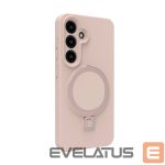 Tagakaaned Evelatus Samsung Galaxy S25 Premium Magnetic with Stand Soft Touch Silicone Case Pink Sand