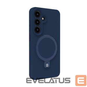 Tagakaaned Evelatus Samsung Galaxy S25 Premium Magnetic with Stand Soft Touch Silicone Case Midnight Blue