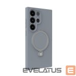 Tagakaaned Evelatus Samsung Galaxy S25 Ultra Premium Magnetic with Stand Soft Touch Silicone Case Silver