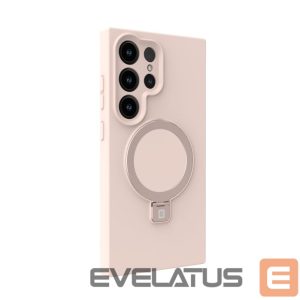 Tagakaaned Evelatus Samsung Galaxy S25 Ultra Premium Magnetic with Stand Soft Touch Silicone Case Pink Sand