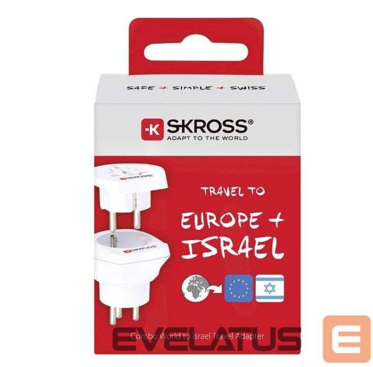 Adaptrid Skross Travel adapter CO W to ISR White