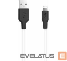 Kaabel Hoco X21 Silicone iP charging cable Black White