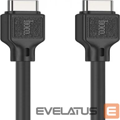 Kaabel Hoco X90 Cool 60W silicone charging data cable for Type-C to Type-C Black