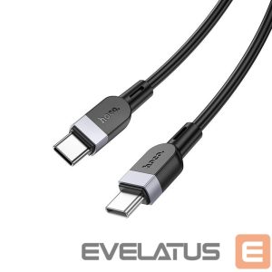 Kaabel Hoco  X109 Energy 60W silicone charging data cable C to C(L.3M) Black