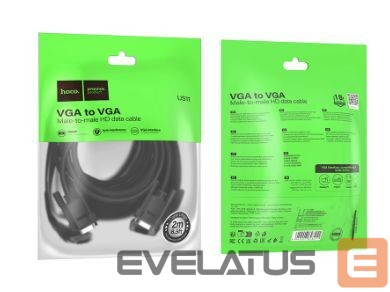 Kaabel Hoco US11 VGA male to VGA male HD data cable(L=2M) Black