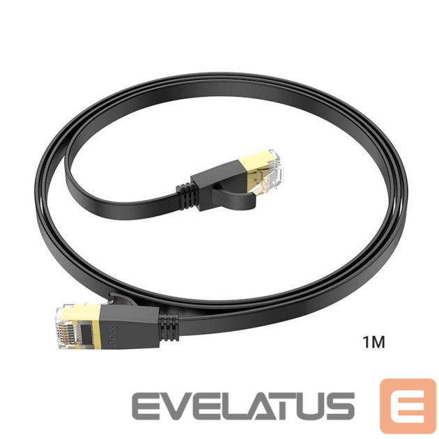 Kaabel Hoco US07 General pure copper flat network cable(L=1M) Black