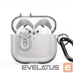 Korpus kõrvaklappidele Dux Ducis Apple AirPods 4 PECL Series PC+TPU Cover with Hook Grey