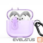 Korpus kõrvaklappidele Dux Ducis Apple AirPods 4 PECL Series PC+TPU Cover with Hook Purple