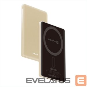 Väline aku Evelatus  Evelatus PD20W 5000mAh Power Bank MagLink Elite With Wireless charging EVEP02PBMEG Gold