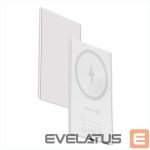 Väline aku Evelatus  Evelatus 3000mAh Power Bank Super Slim With Wireless charging EVEP03PBSSW White