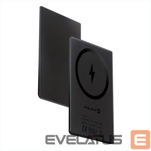 Väline aku Evelatus  Evelatus 3000mAh Power Bank Super Slim With Wireless charging EVEP03PBSSB Black
