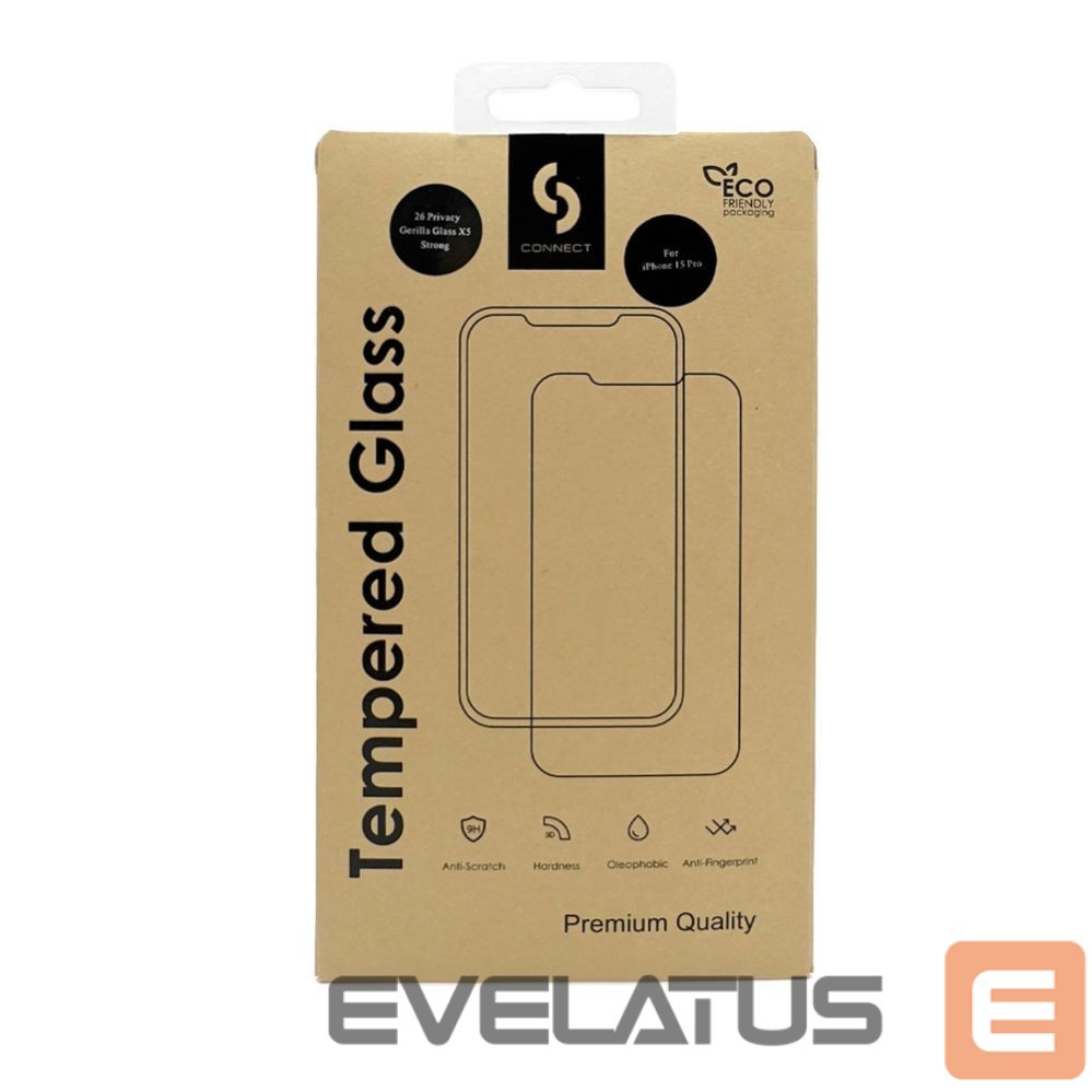 Kaitseklaasid Connect Apple iPhone 16 Plus 0.33 Flat Clear Glass Japan Glue Anti-Static