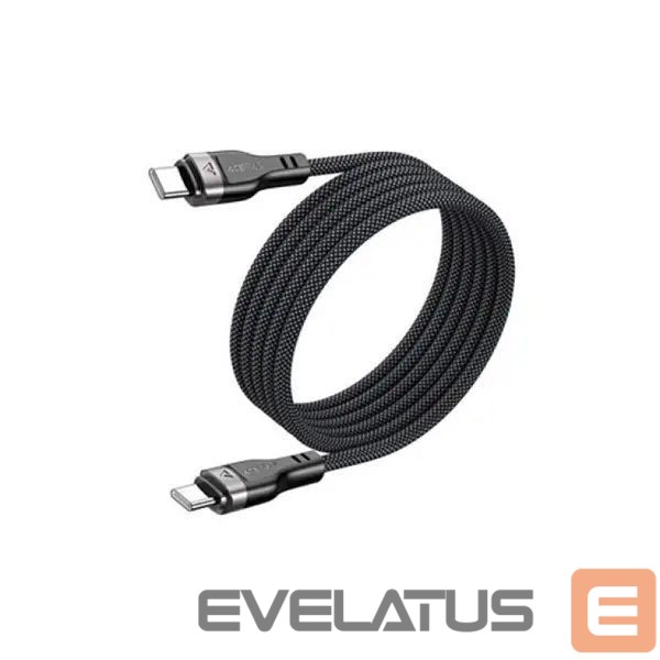 Kaabel Acefast 3in1 Cable Acefast C11-03 USB-C - USB-C 480Mb/s 100W 1.2m Black