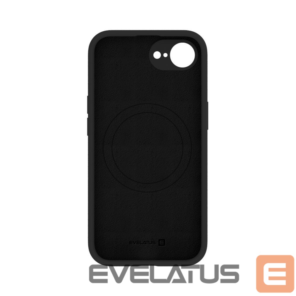 Tagakaaned Evelatus Apple iPhone 16e / SE4 Premium Magsafe Soft Touch Silicone Case Black