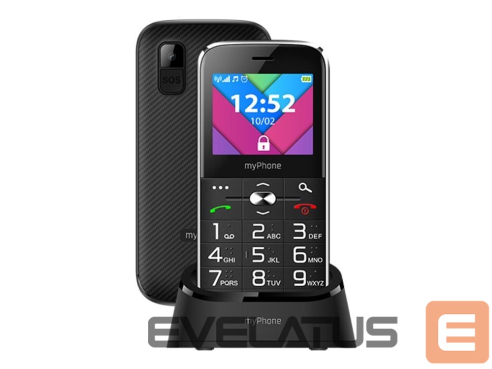 Mobiiltelefon MyPhone Halo C Dual SIM Black