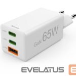 Adaptrid Hama  Mini Euro Plug USB Travel Charger, 2x USB-C, 1x USB-A, 65W White