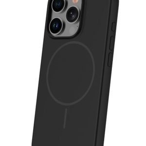 Tagakaaned iLike Apple iPhone 15 Pro Soft Touch Silicone case With Magnetic Black