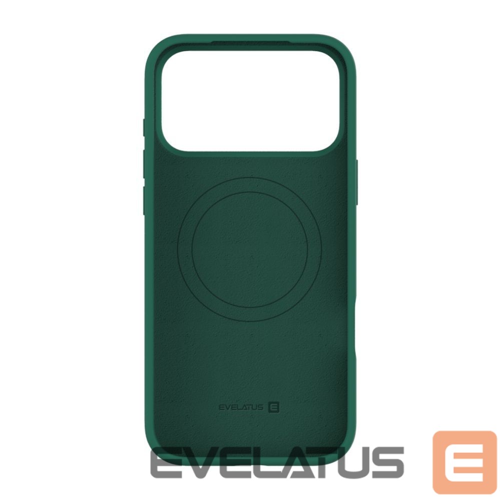 Tagakaaned Evelatus Apple iPhone 17 Pro Max Premium Magsafe Soft Touch Silicone Case Atrovirens