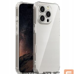 Tagakaaned iLike Apple iPhone 17 Anti Shock 1,5 mm case big hole Transparent