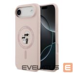 Tagakaaned Karl Lagerfeld Apple iPhone Air Liquid Silicone Karl and Choupette MagSafe Case Pink