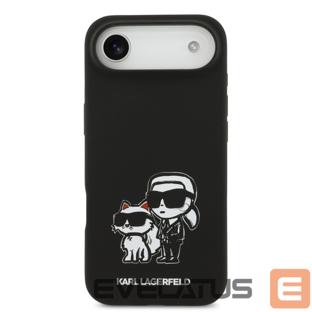 Tagakaaned Karl Lagerfeld Apple iPhone Air Liquid Silicone K&CH Sketch MagSafe Case Black