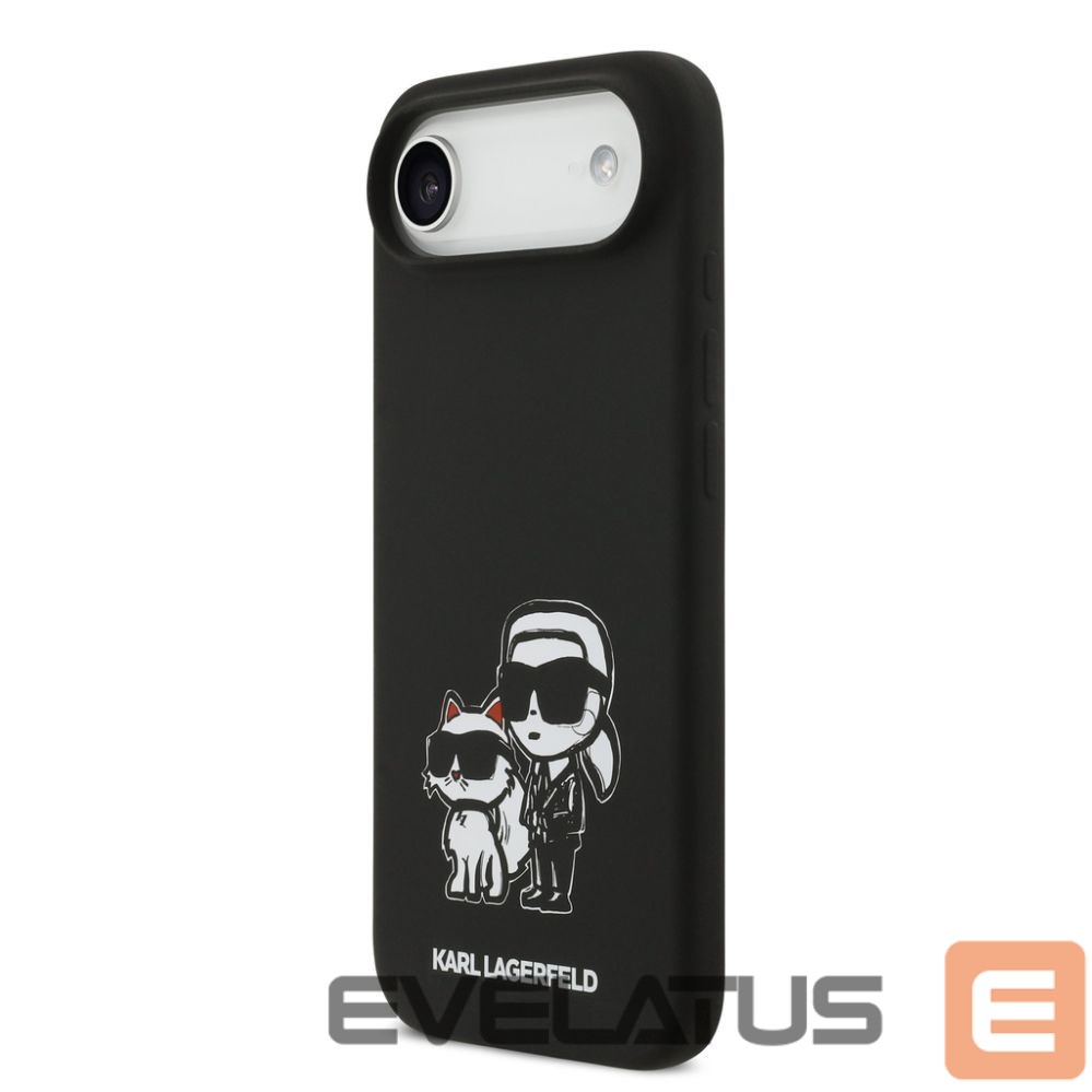 Tagakaaned Karl Lagerfeld Apple iPhone Air Liquid Silicone K&CH Sketch MagSafe Case Black
