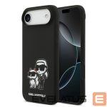 Tagakaaned Karl Lagerfeld Apple iPhone Air Liquid Silicone K&CH Sketch MagSafe Case Black