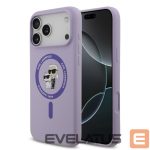 Tagakaaned Karl Lagerfeld Apple iPhone 17 Pro Max Liquid Silicone Karl and Choupette MagSafe Case Purple