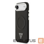 Tagakaaned Guess Apple iPhone Air PU Leather Triangle Logo MagSafe Case Black