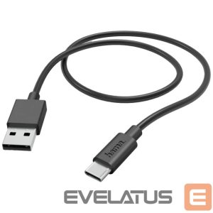 Kaabel Hama  Charging Cable USB-A to USB-C 1m Black