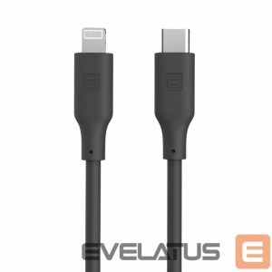 Kaabel Evelatus  Evelatus USB C to Lightning Silicone Cable 1.2M (MFI10CL) 60W / 20V3A Black