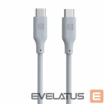 Kaabel Evelatus  Evelatus USB C to USB C Silicone Cable 1.2M 60W / 20V3A White