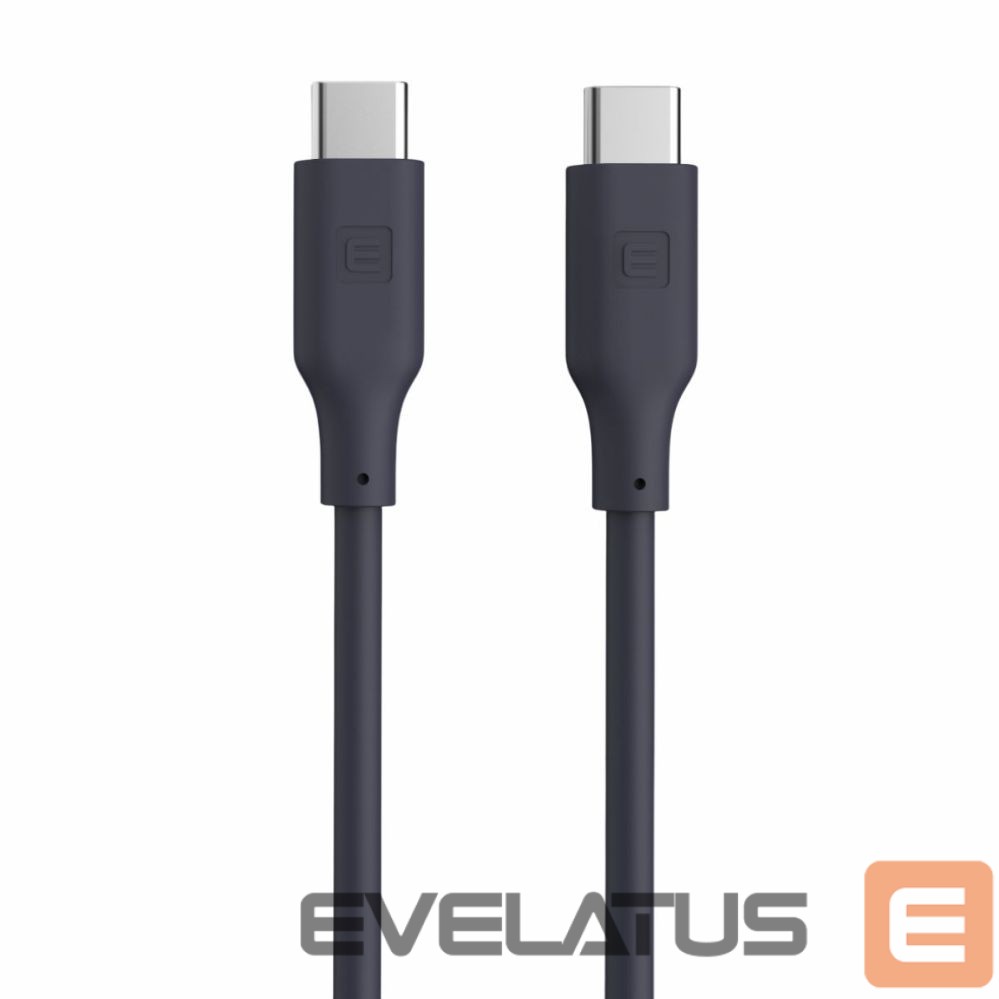 Kaabel Evelatus Evelatus USB C to USB C Silicone Cable 1.2M 60W / 20V3A Blue