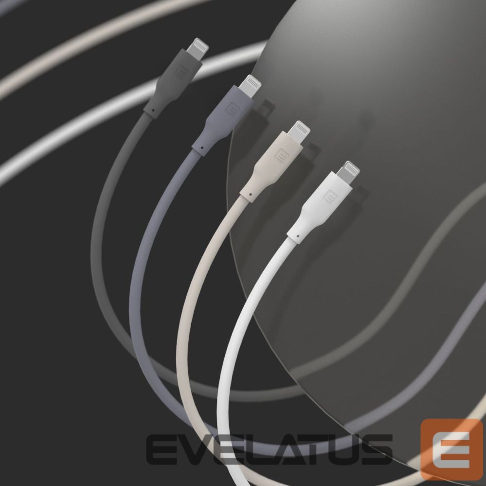 Kaabel Evelatus Evelatus USB C to USB C Silicone Cable 1.2M 60W / 20V3A Blue