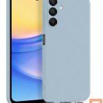 Tagakaaned Evelatus Samsung Galaxy A15 Premium Soft Touch Silicone Case Grey Blue