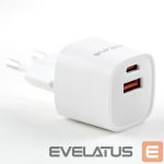 Adaptrid Evelatus  USB-A and USB-C 30W Max / EU charger White