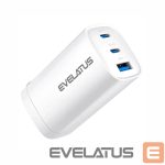 Adaptrid Evelatus  65W Max Fast Charger CN USB-C1/USB-C1/USB-A White