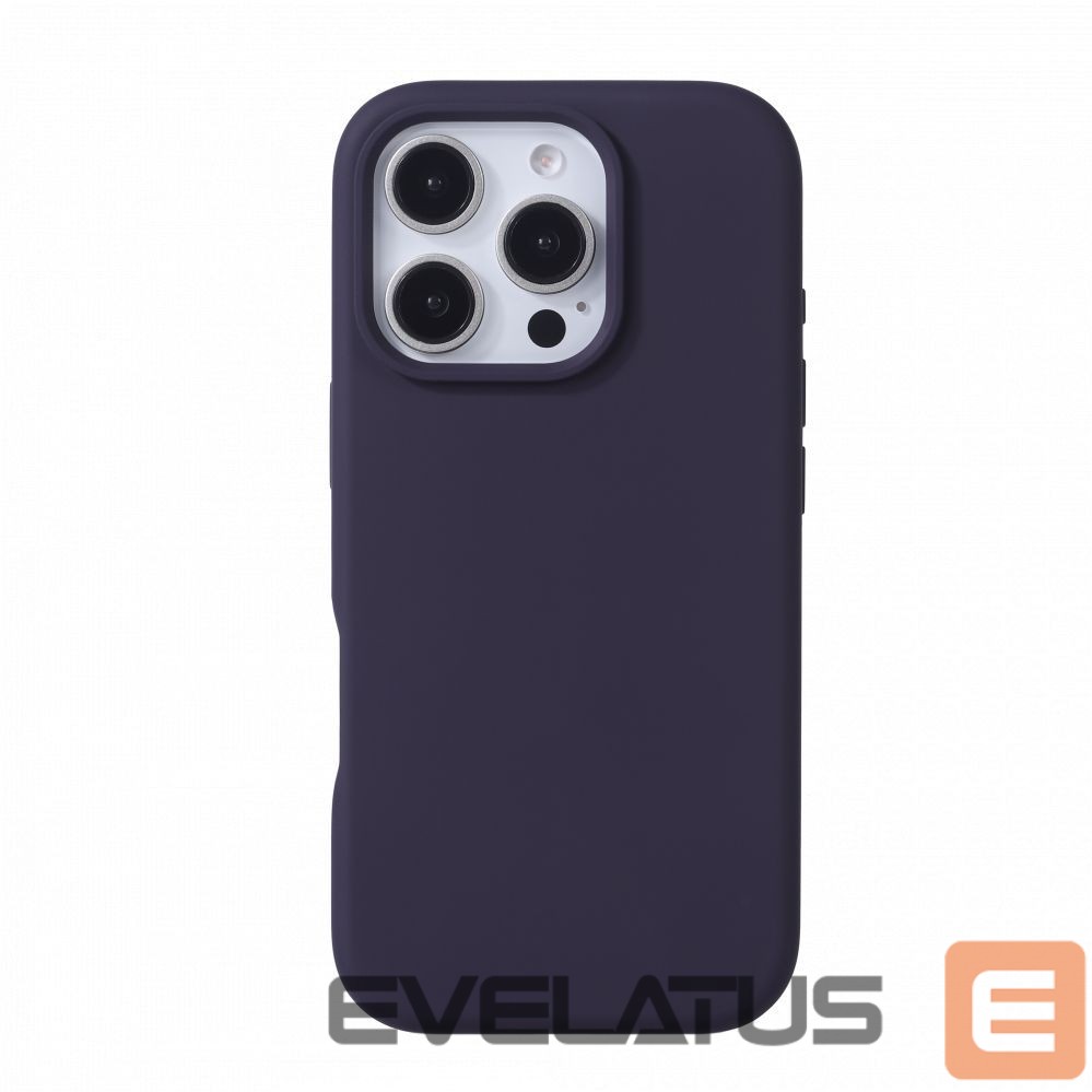 Tagakaaned Evelatus Apple iPhone 16 Pro Premium Magsafe Soft Touch Silicone Case Deep Purple