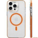 Tagakaaned Evelatus Apple iPhone 16 Pro Suitcase MagSafe Case Transparent Orange