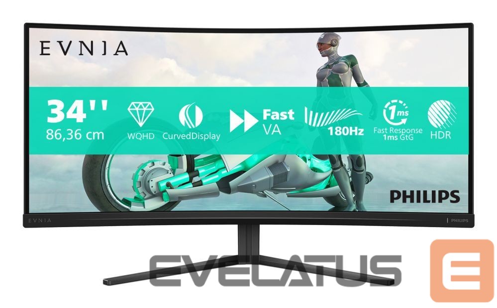 Monitorid Philips 34M2C3500L/00 34" 3440x1440/1ms/ 300 cd/m² HDMI, DP, USB, Audio Out