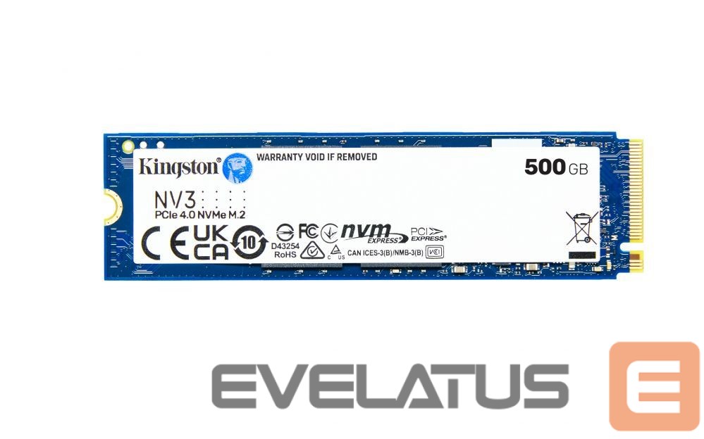 Arvuti komponendid Kingston KINGSTON 500GB NV3 M.2 2280 PCIe 4.0 SSD