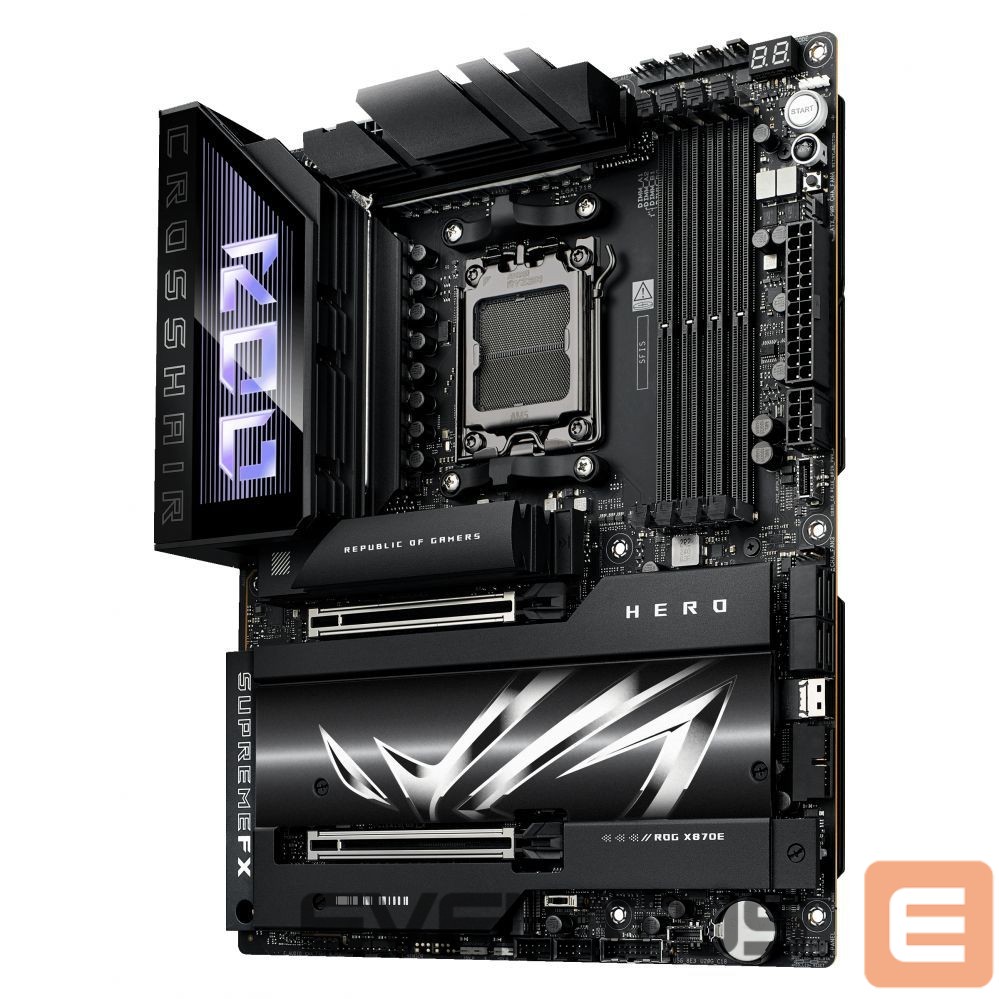 Intel protsessori emaplaat Asus MB X870E S1718 ATX/ROG CROSSHAIR X870E HERO